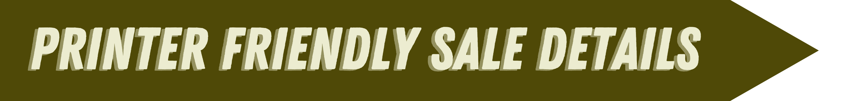 Printer Friendly Sale Details