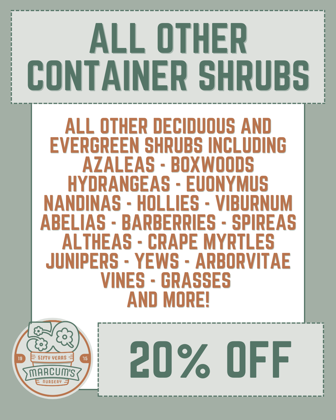 Container Shrubs (1) All Container Shrubs