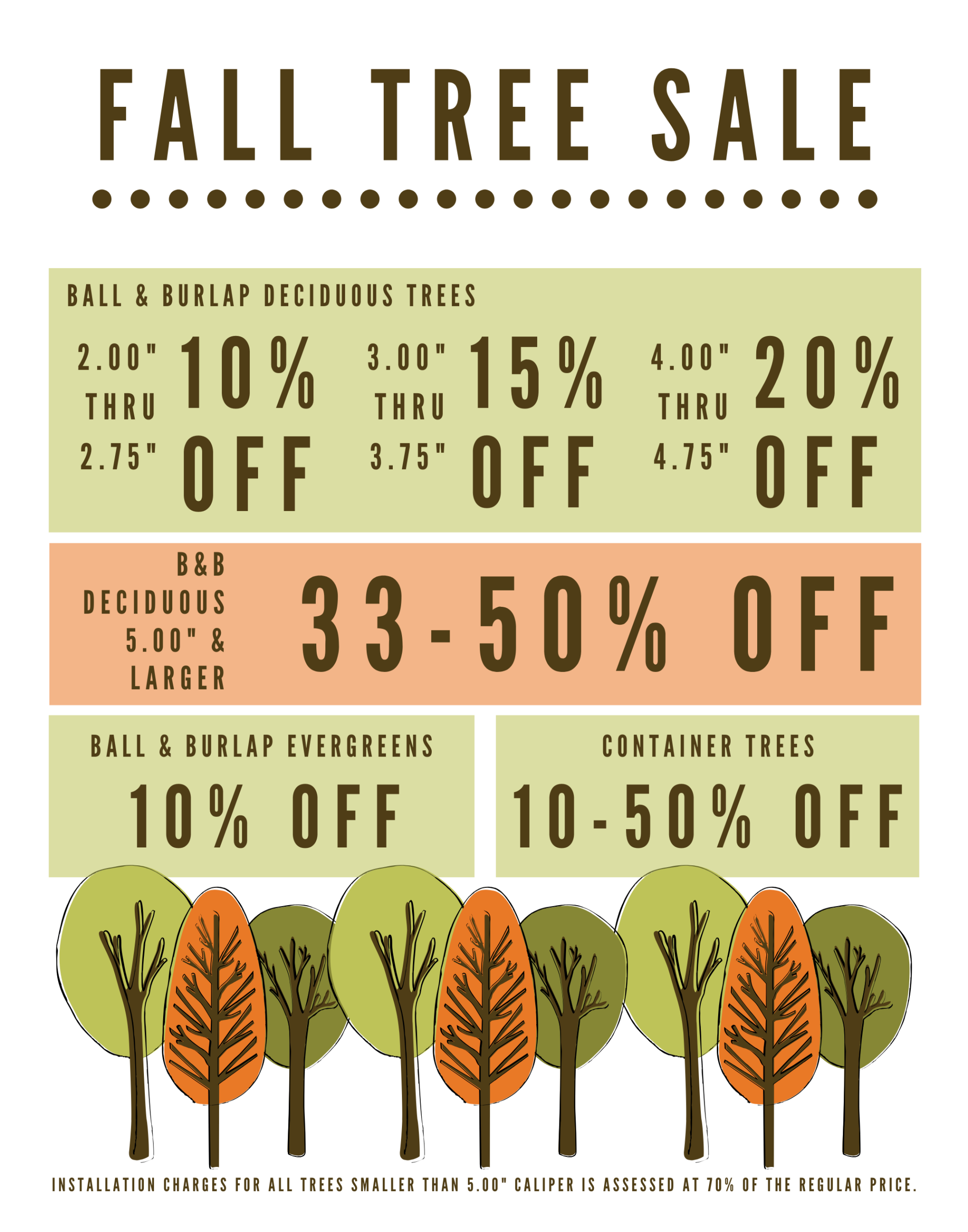 2025 Fall Tree Sale (2) Fall Tree Sale 2025