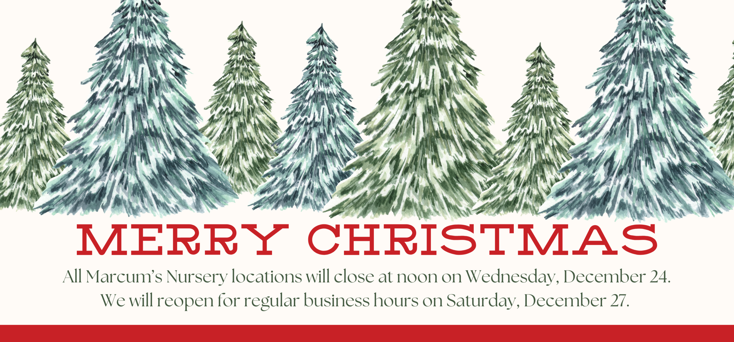 Christmas Closures